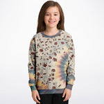Tie Dye Cavepainting Kids Sweatshirt