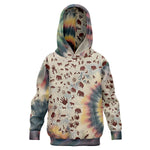 Tie Dye Cavepainting Kids Hoodie