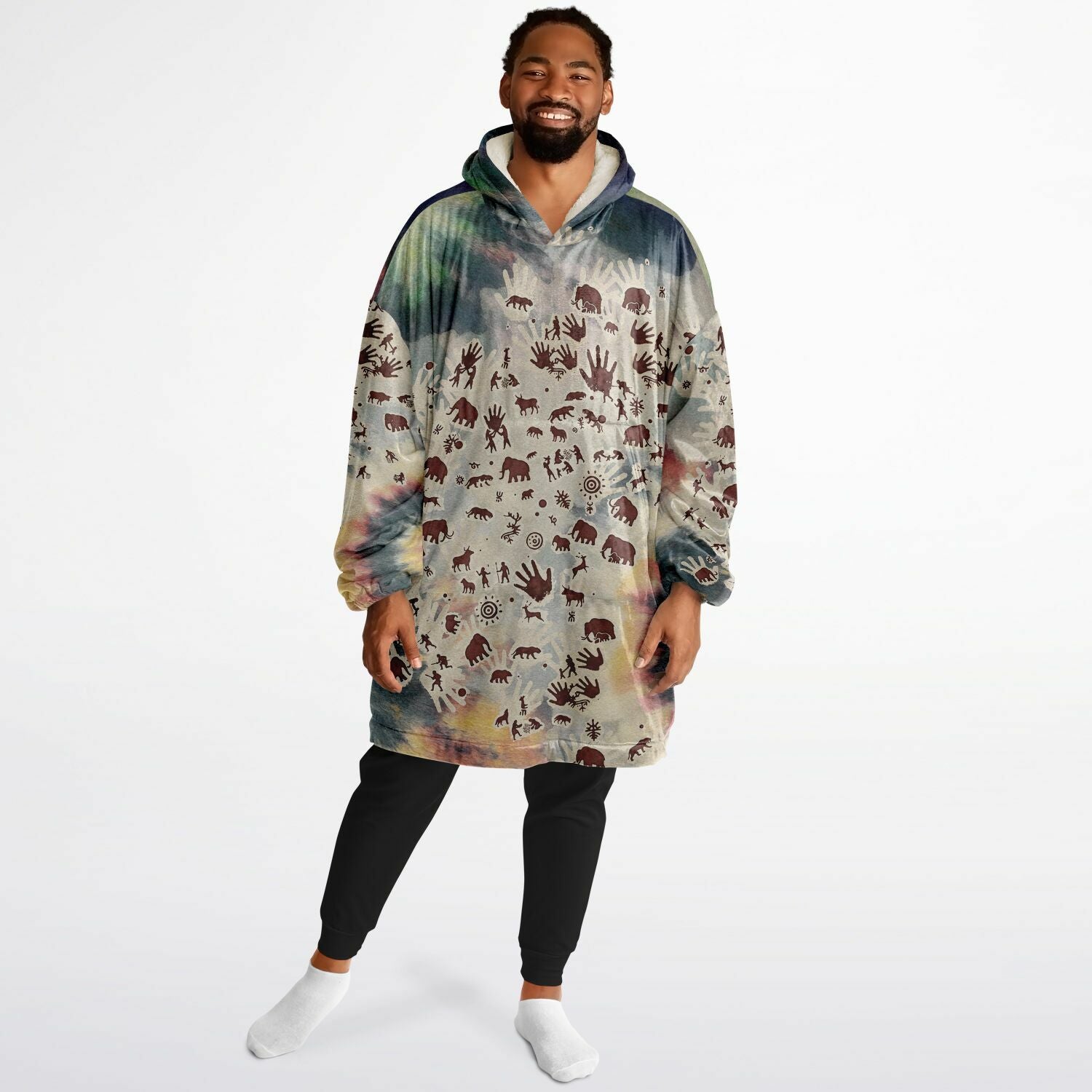 Tie Dye Cavepainting Hygge Hoodie