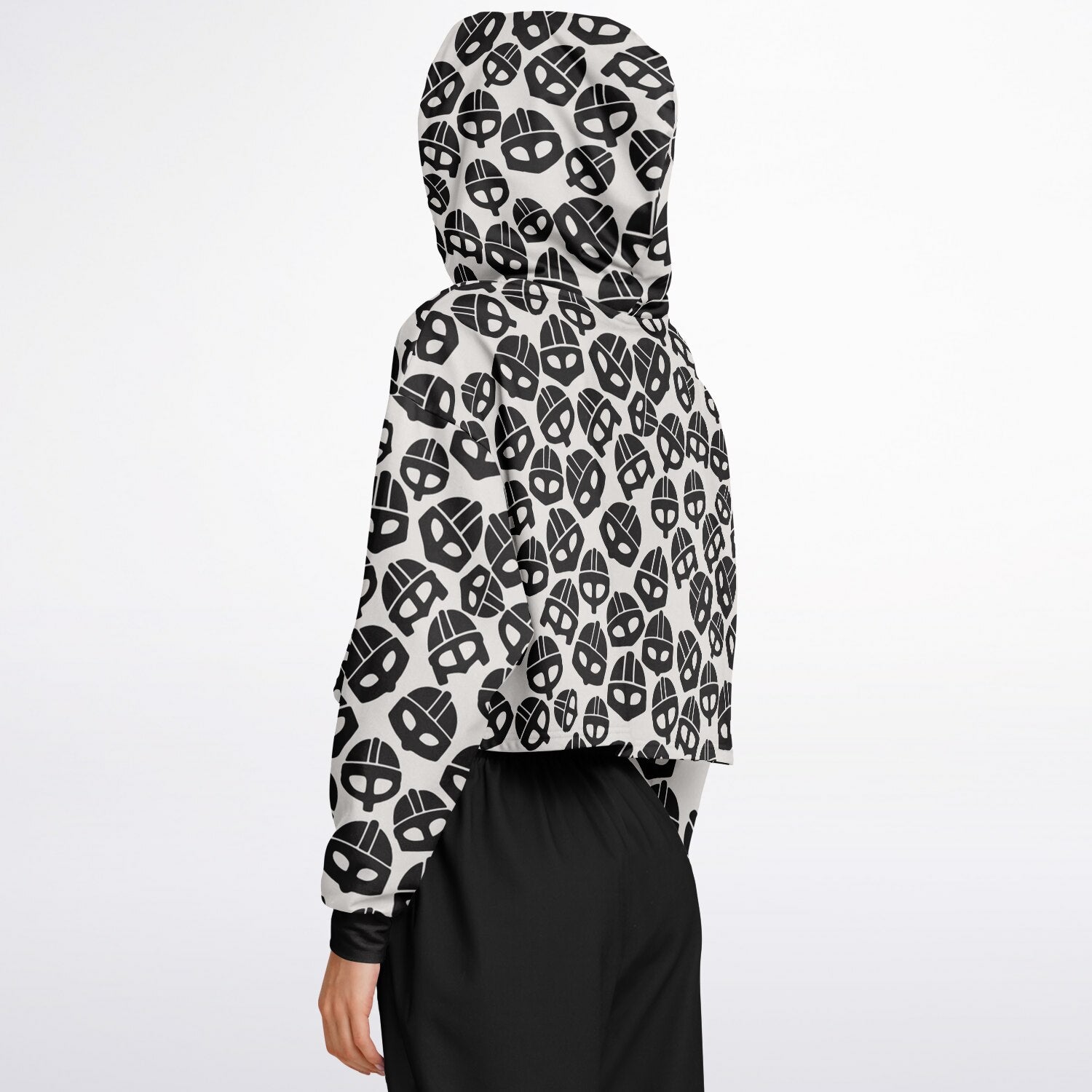 Valsgärde Viking Helmet Croptop Hoodie