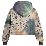Tie Dye Cavepainting Croptop Hoodie