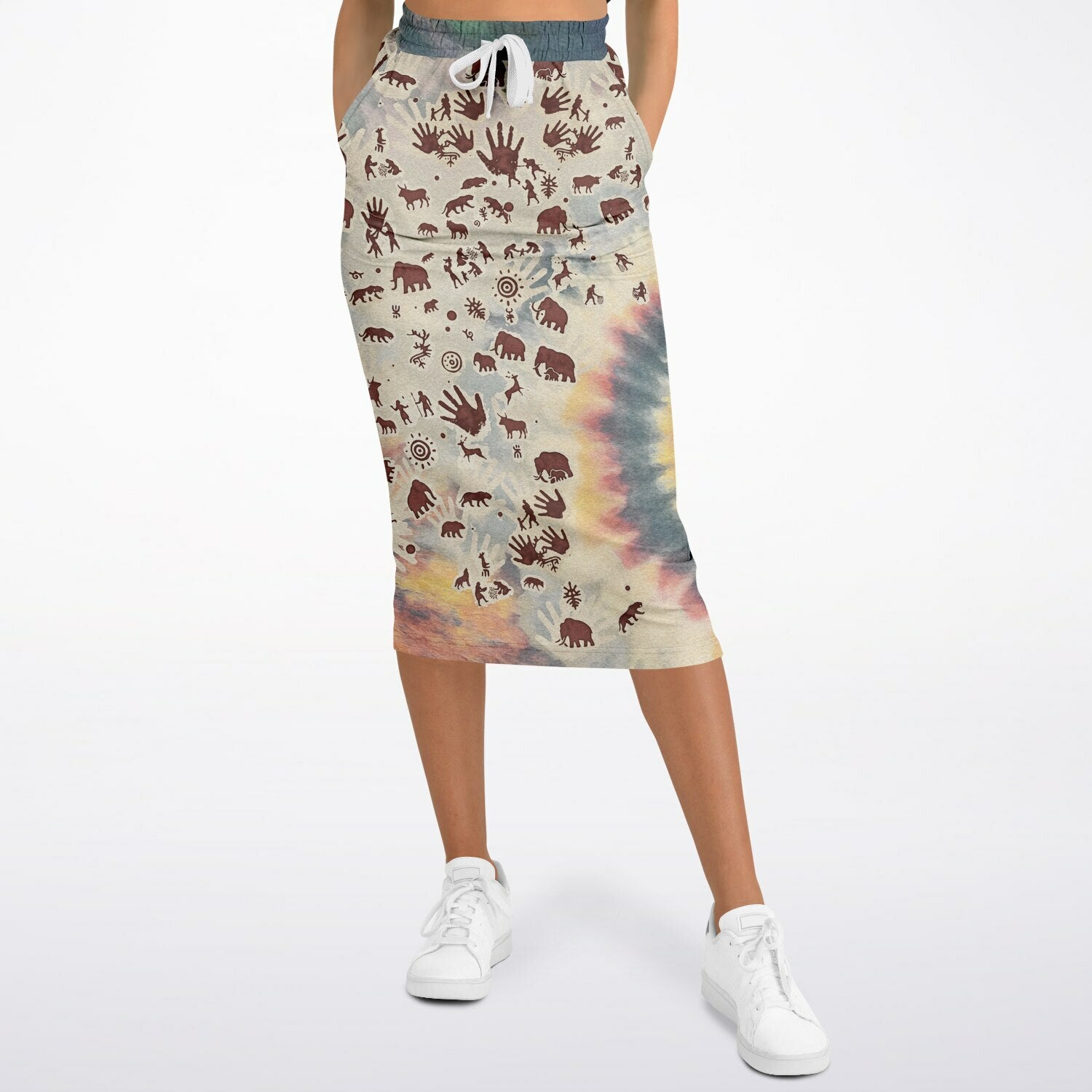 Tie Dye Cavepainting Skirt