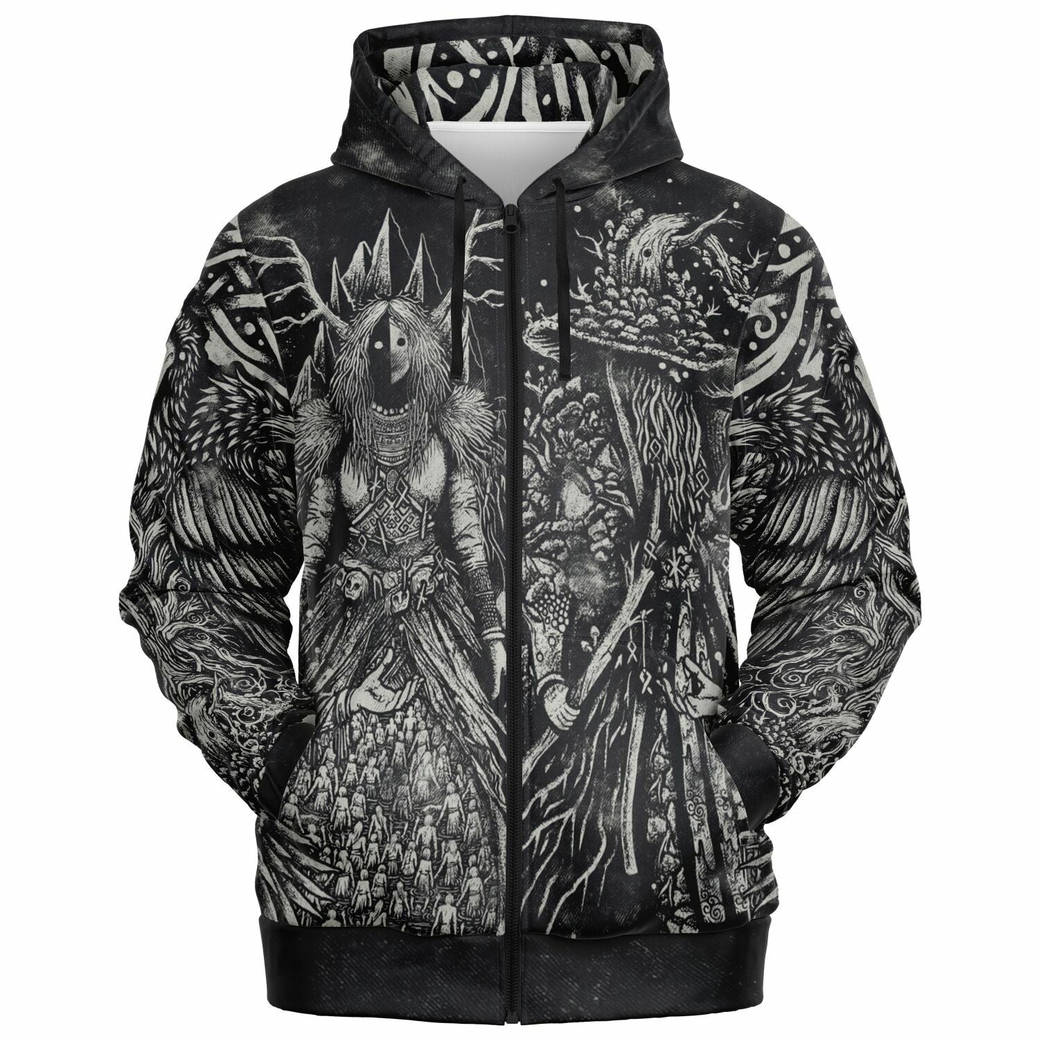 Norse Pantheon Zip-Up Hoodie
