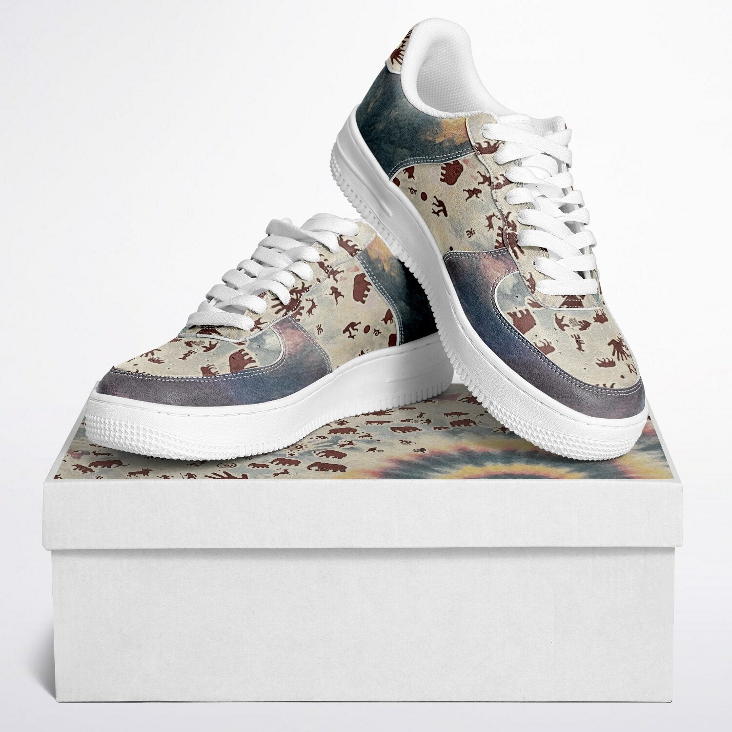 Tie Dye Cavepainting Sneakers