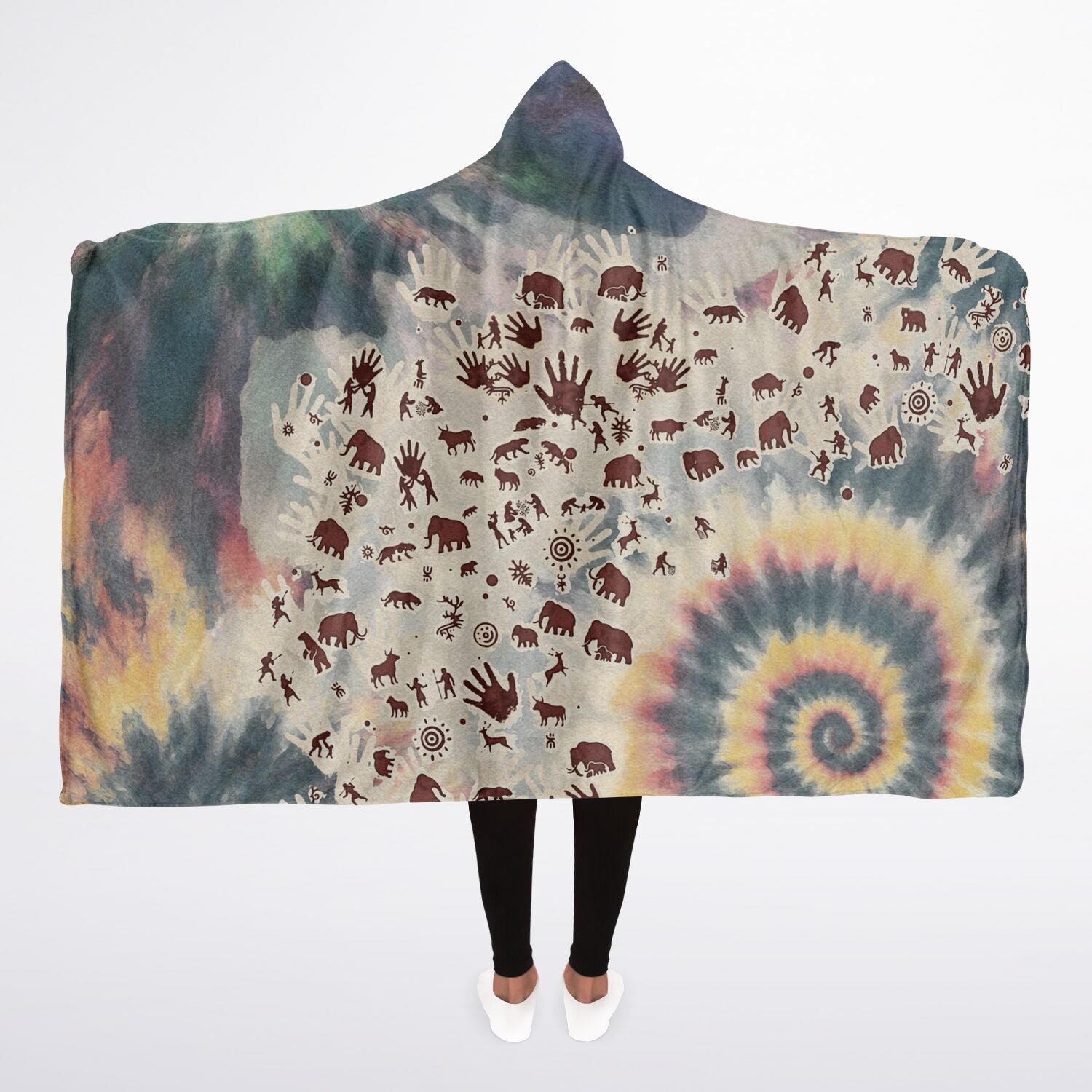 Tie Dye Cavepainting Blanket