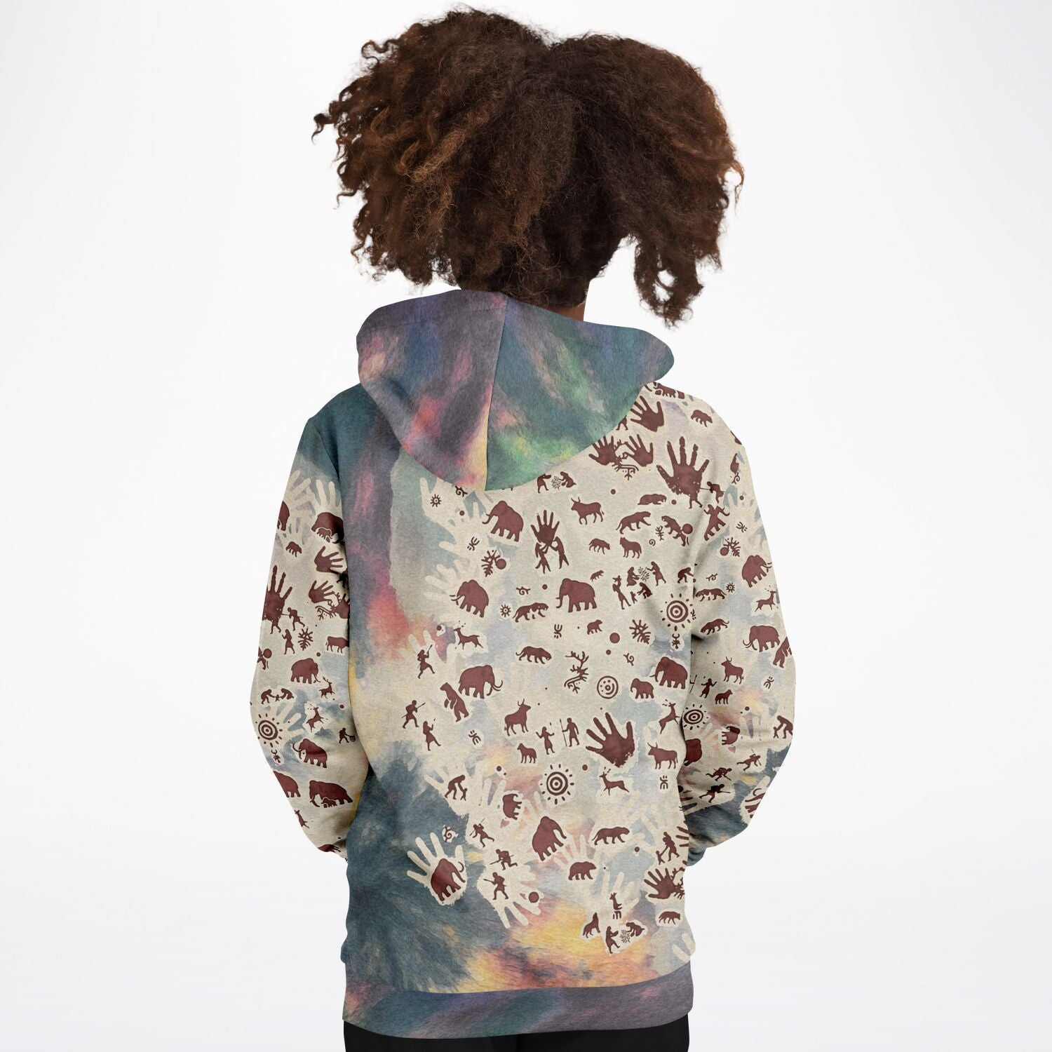 Tie Dye Cavepainting Kids Hoodie