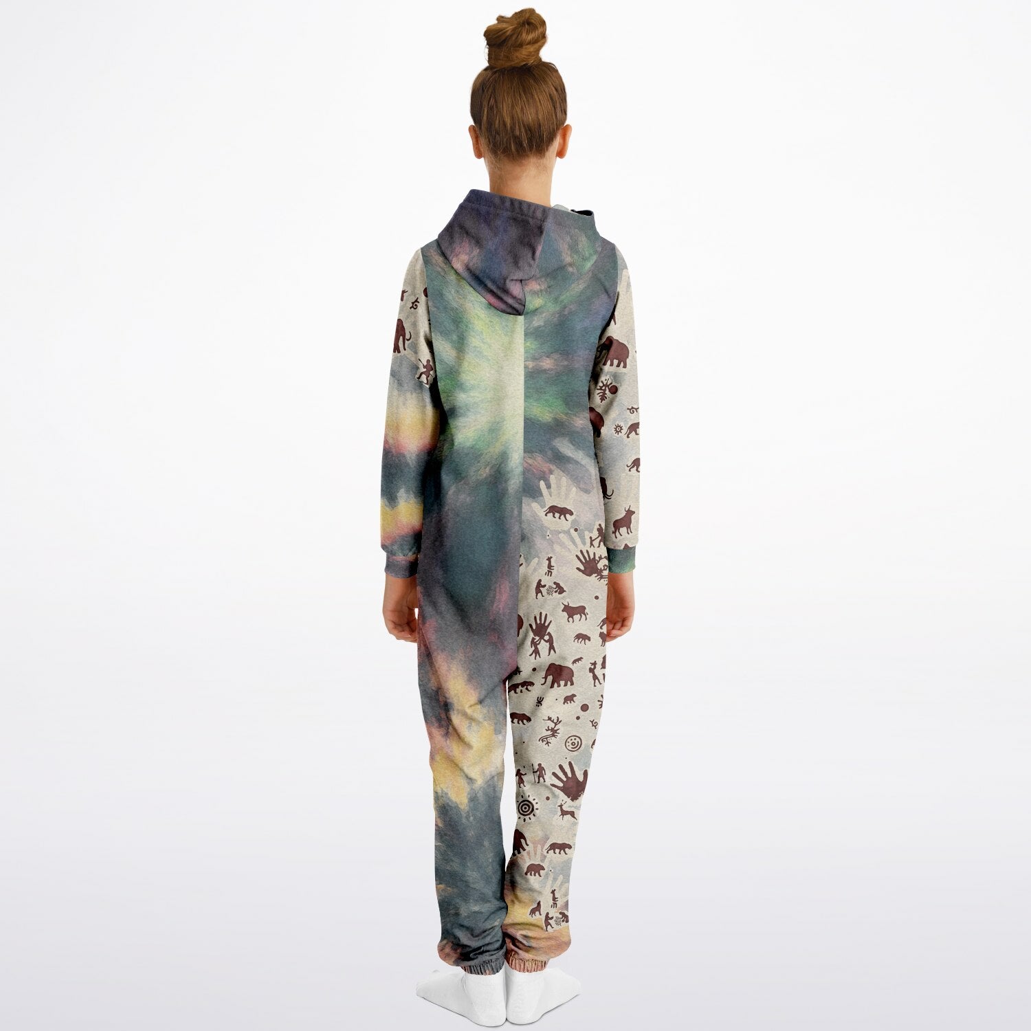 Tie Dye Cavepainting Kids Jumpsuit