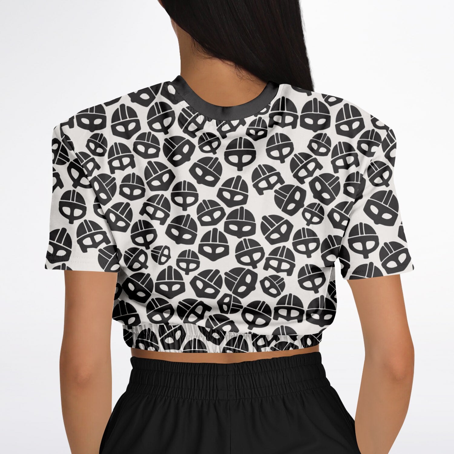 Valsgärde Viking Helmet Croptop Sweatshirt