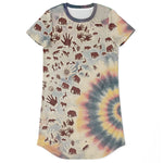 Tie Dye Cavepainting Shirtdress