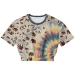 Tie Dye Cavepainting Croptop Sweatshirt