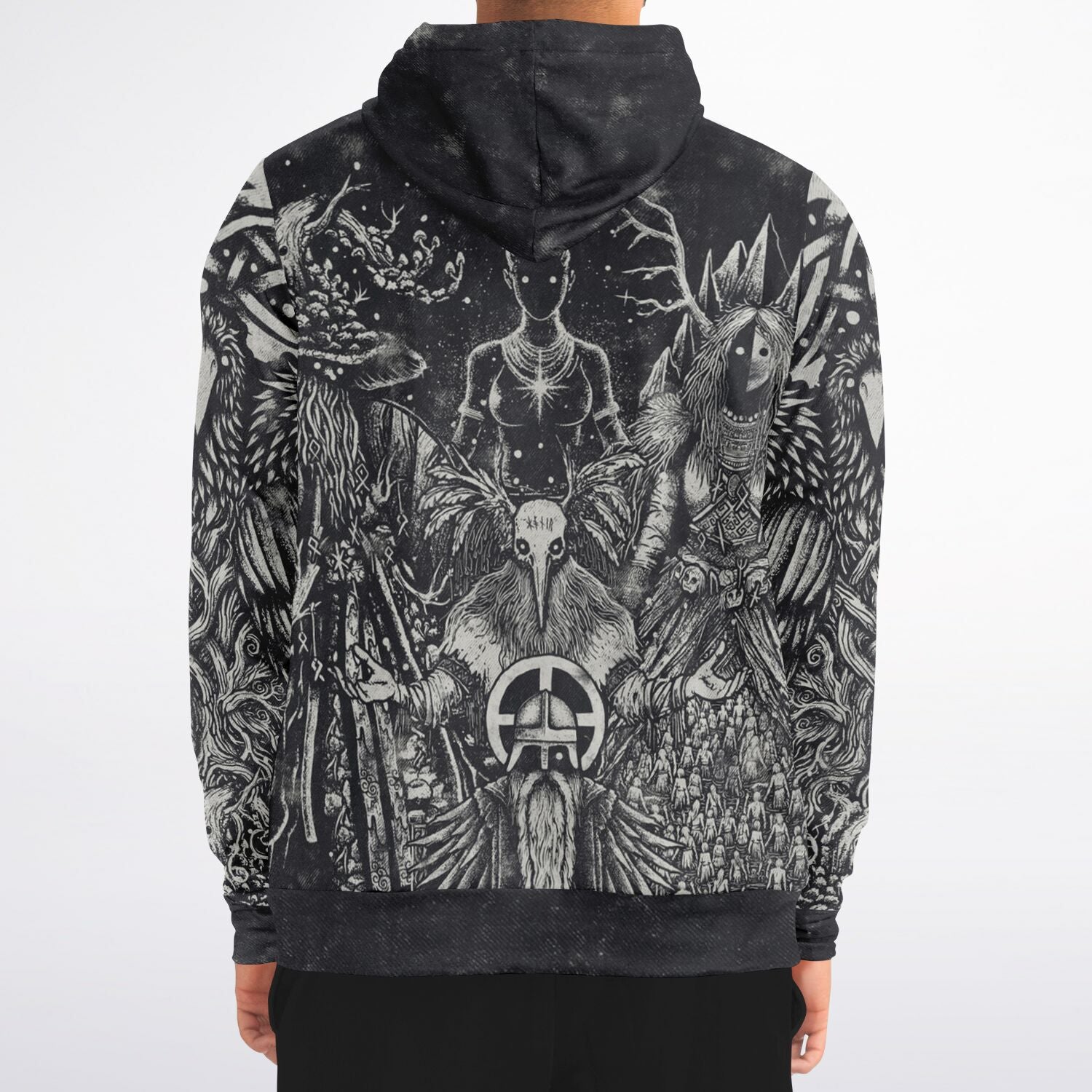 Norse Pantheon Zip-Up Hoodie