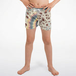 Tie Dye Cavepainting Kids Shorts