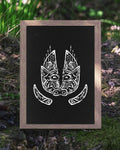 Knotwork Paw of the Boar Poster