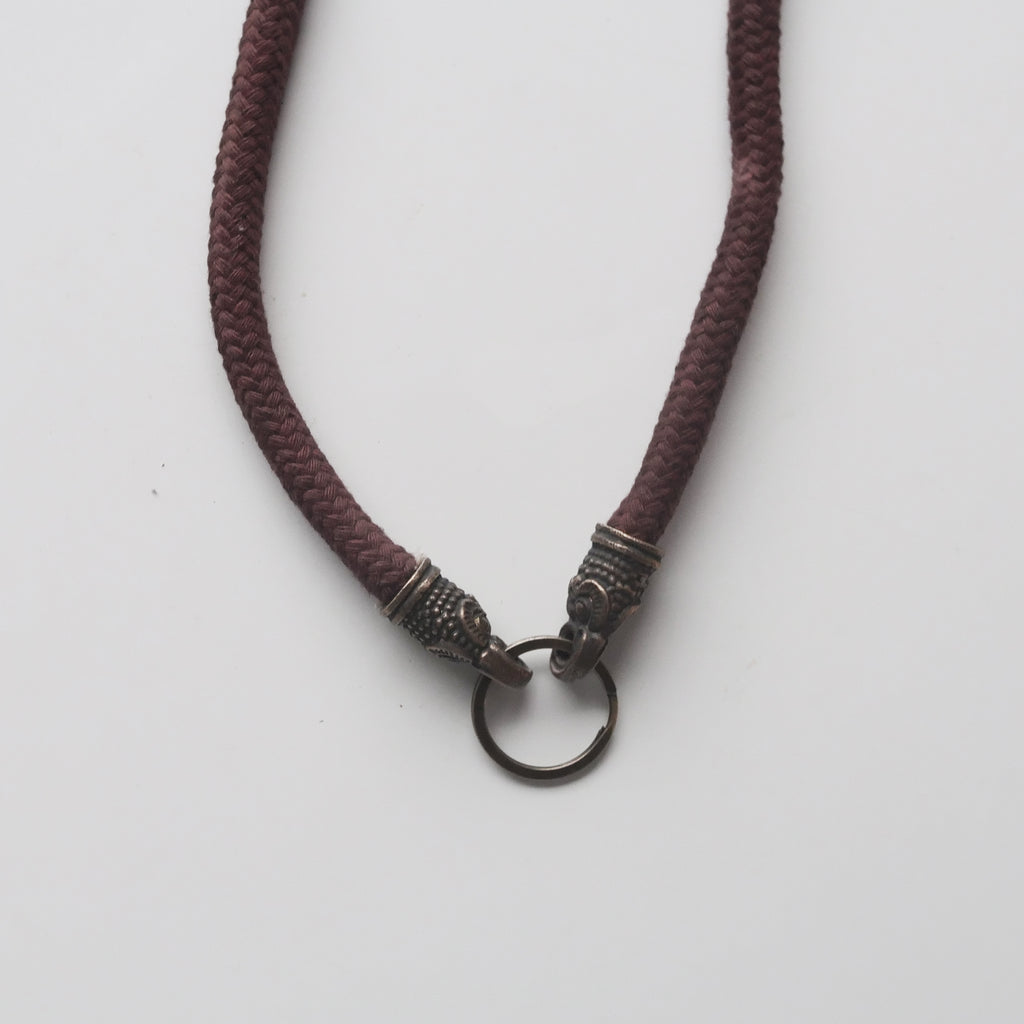 Carvão Large Oval Pendant on Black Cord Necklace – BoTiki Online Store