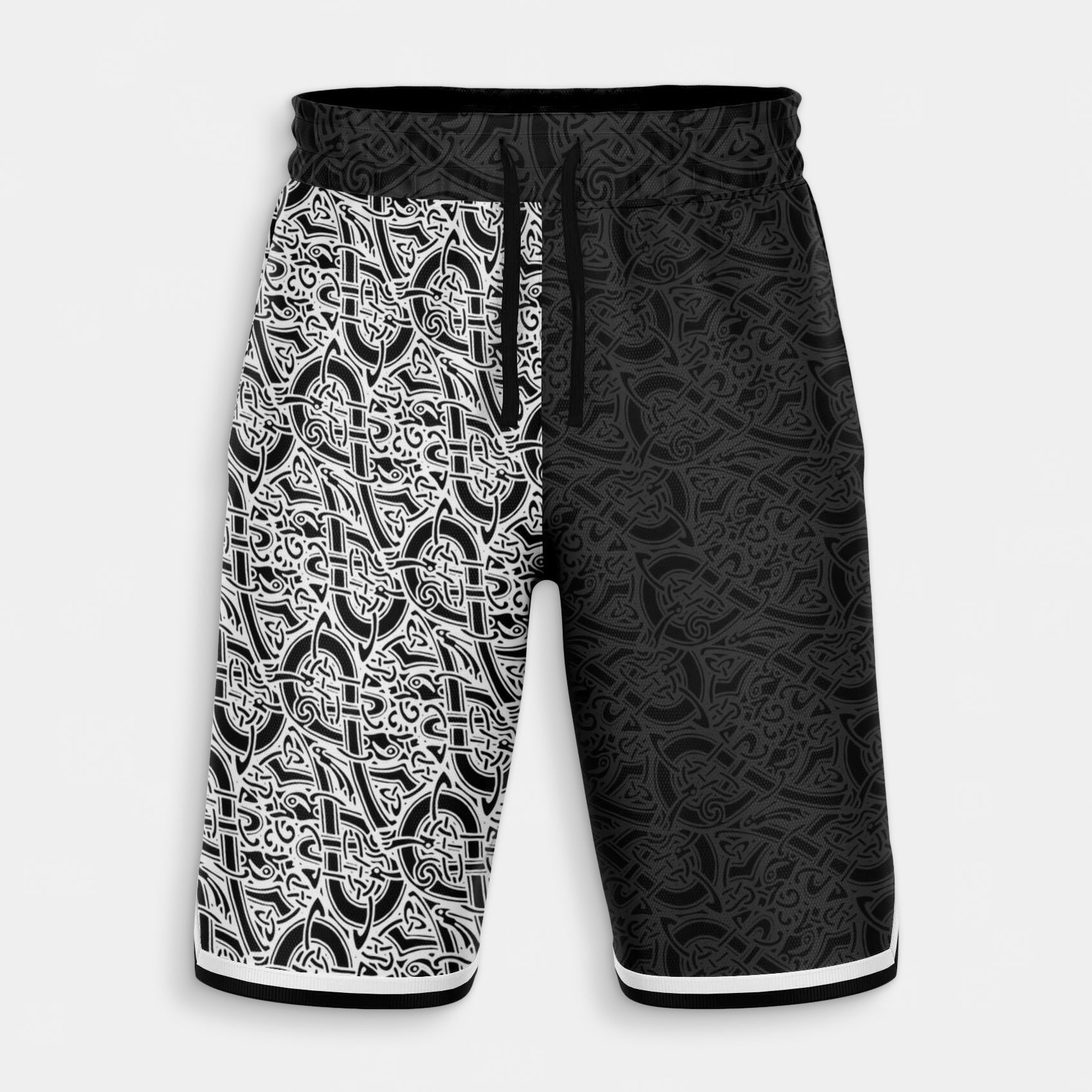 Oseberg Pattern Basketball-Shorts