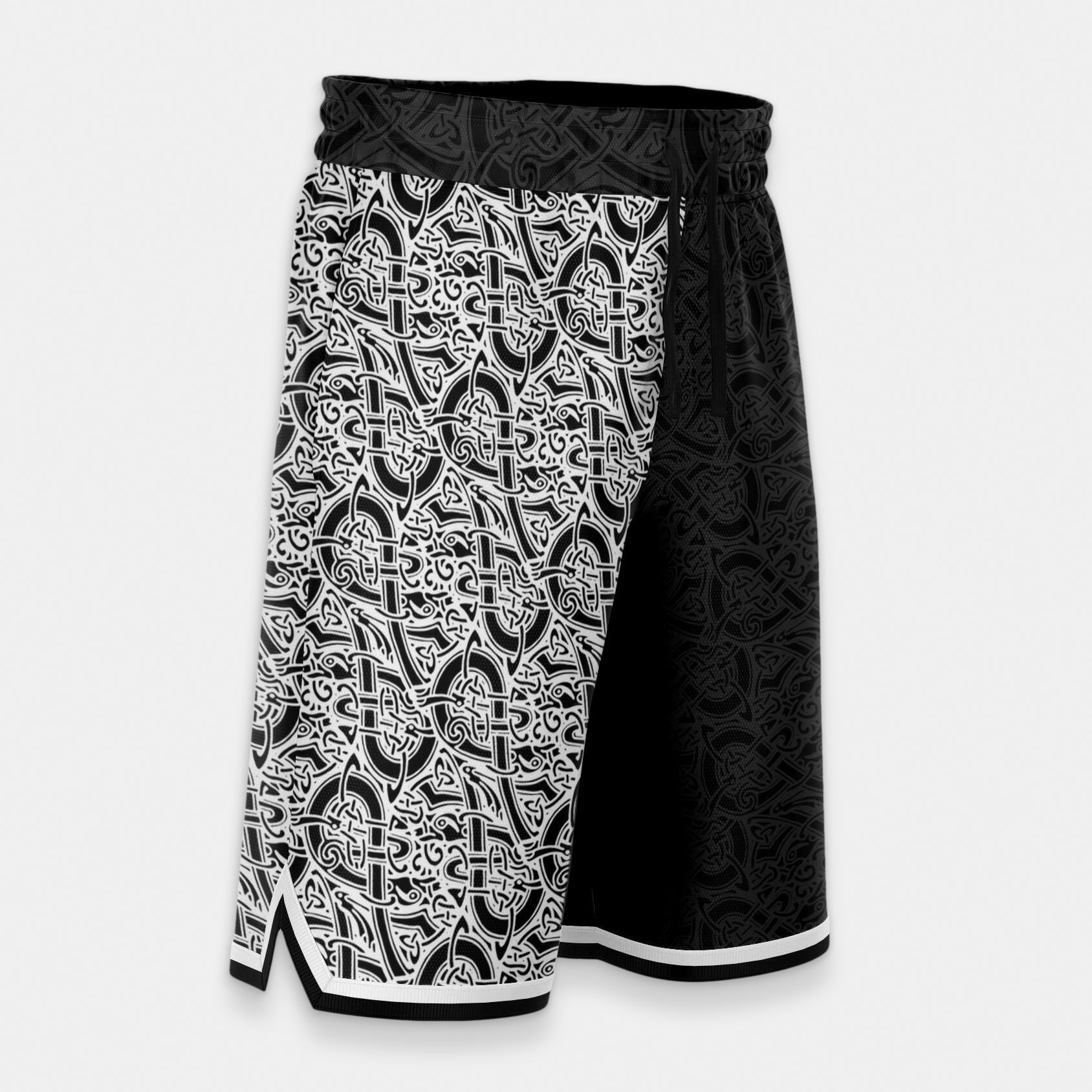 Oseberg Pattern Basketball-Shorts