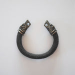 Black Wolf Knit Bracelet