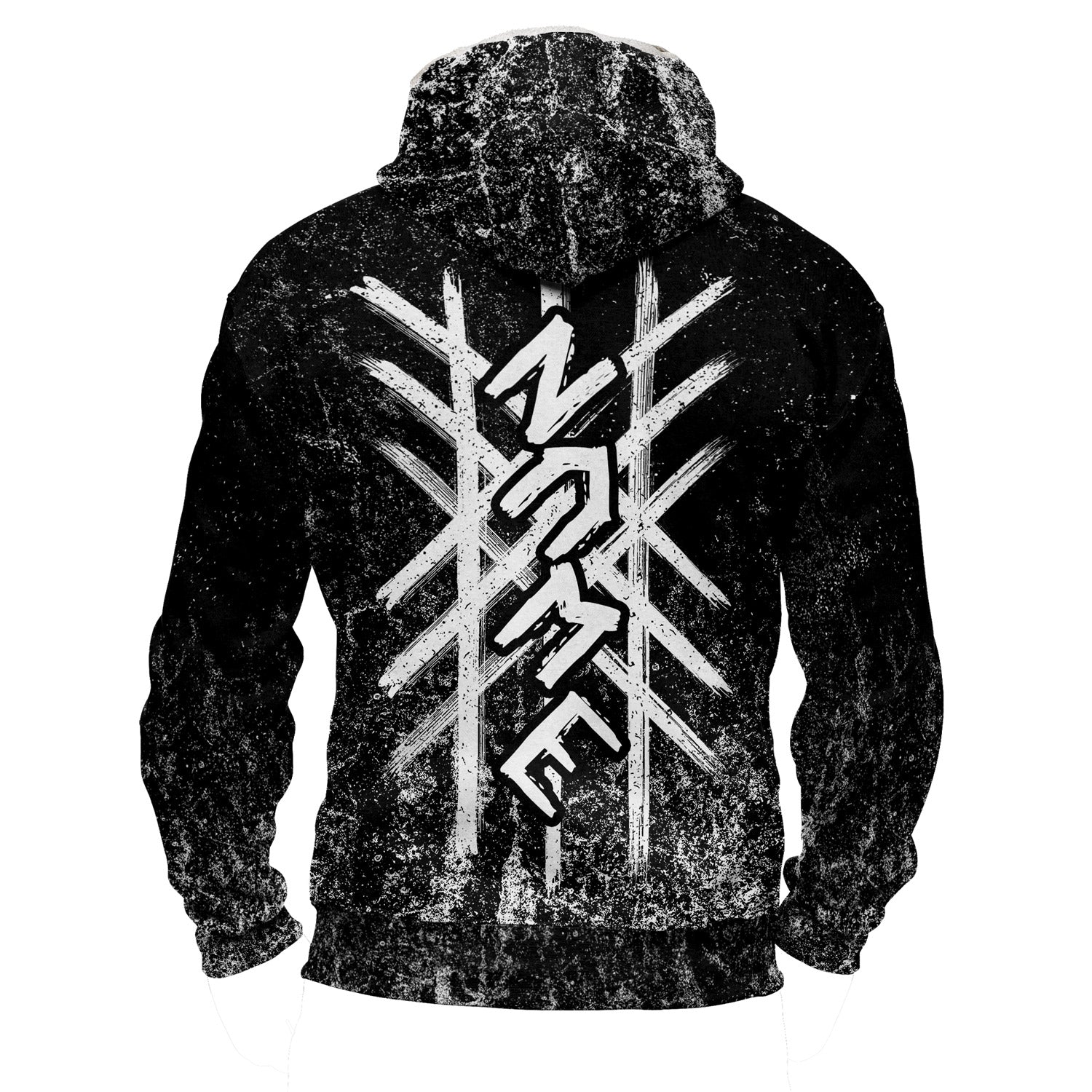 Wyrd Rift Faux-wool Hoodie