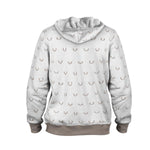 Elk Antlers Faux-Wool Hoodie