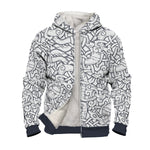 Jelling Wolves Faux-Wool Hoodie