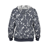 Variant image for Jelling Wolf Pattern Faux-Wool Hoodie
