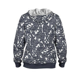 Jelling Wolf Pattern Faux-Wool Hoodie