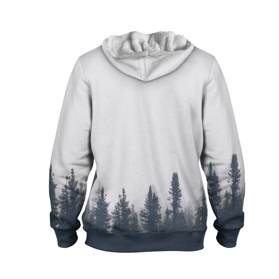 Spruce Forest Faux-Wool Hoodie