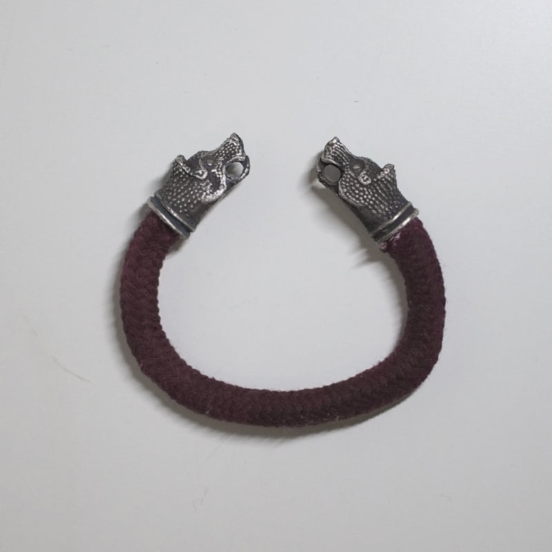 Crimson Bear Knit Bracelet