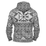 Folk Vegvisir Zip Hoodie