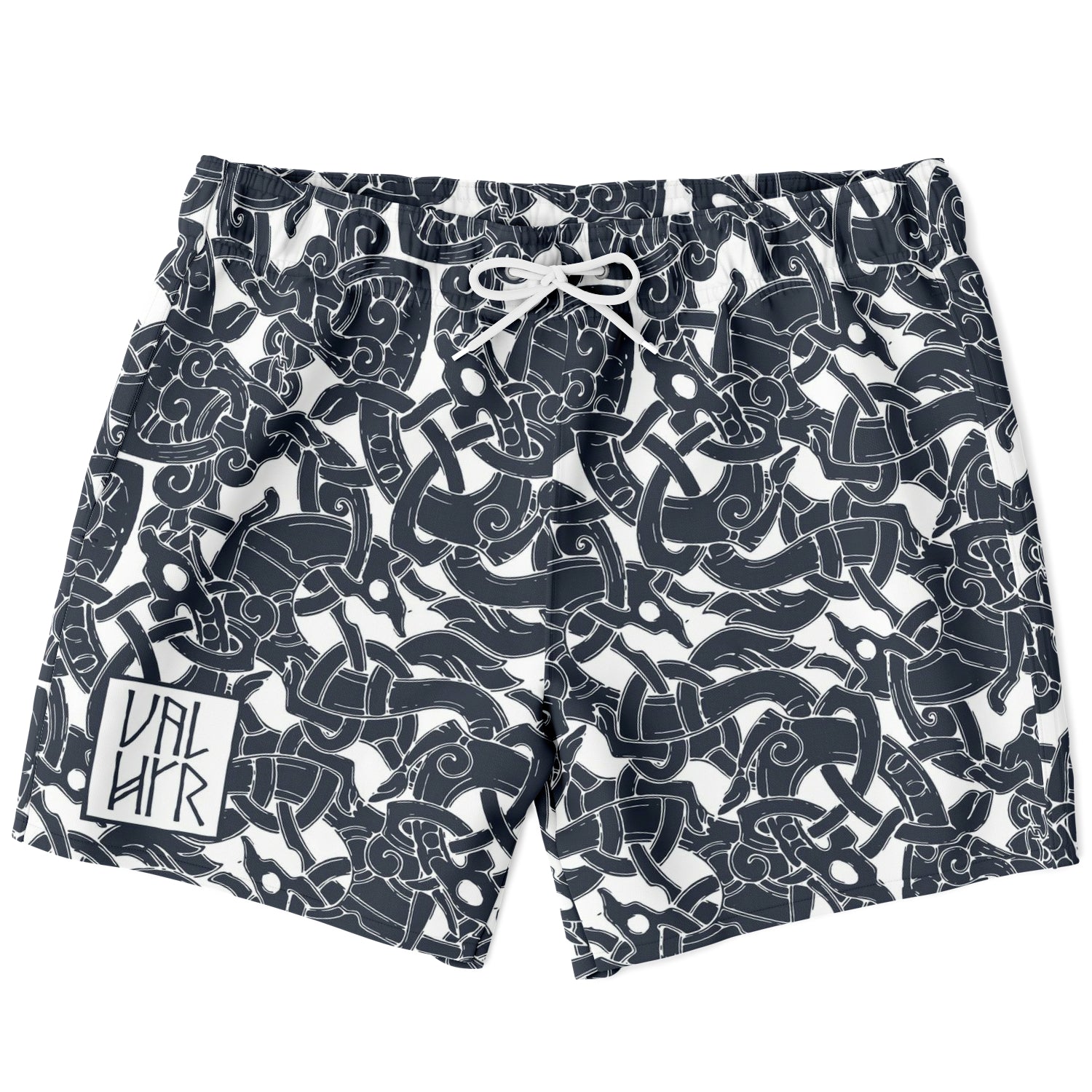 Jelling Wolf Pattern Shorts