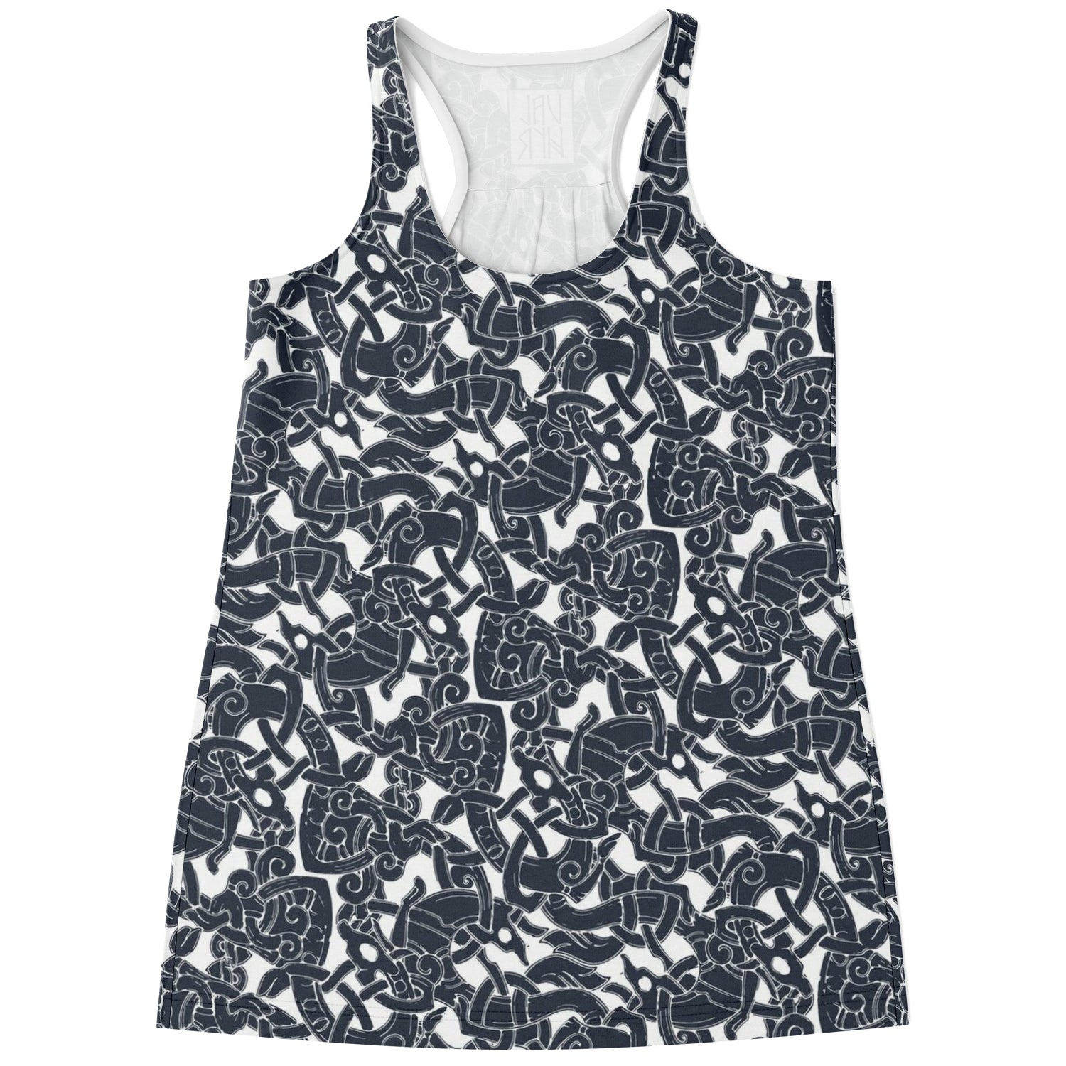 Jelling Wolf Pattern Racerback