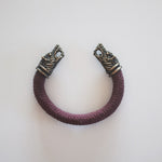 Crimson Wolf Knit Bracelet