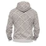 Torslunda Pattern Faux-Wool Hoodie