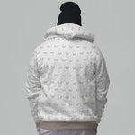 Elk Antlers Faux-Wool Hoodie