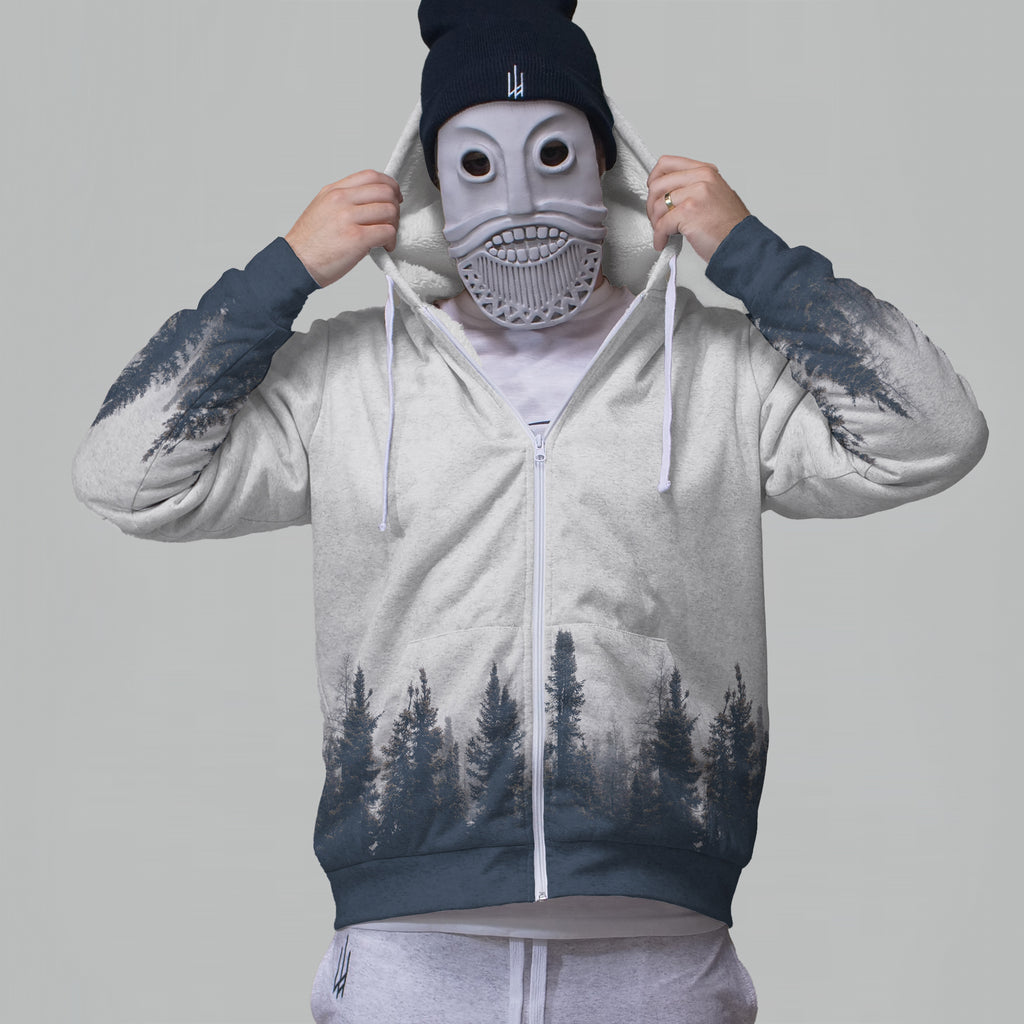 Spruce Forest Faux-Wool Hoodie