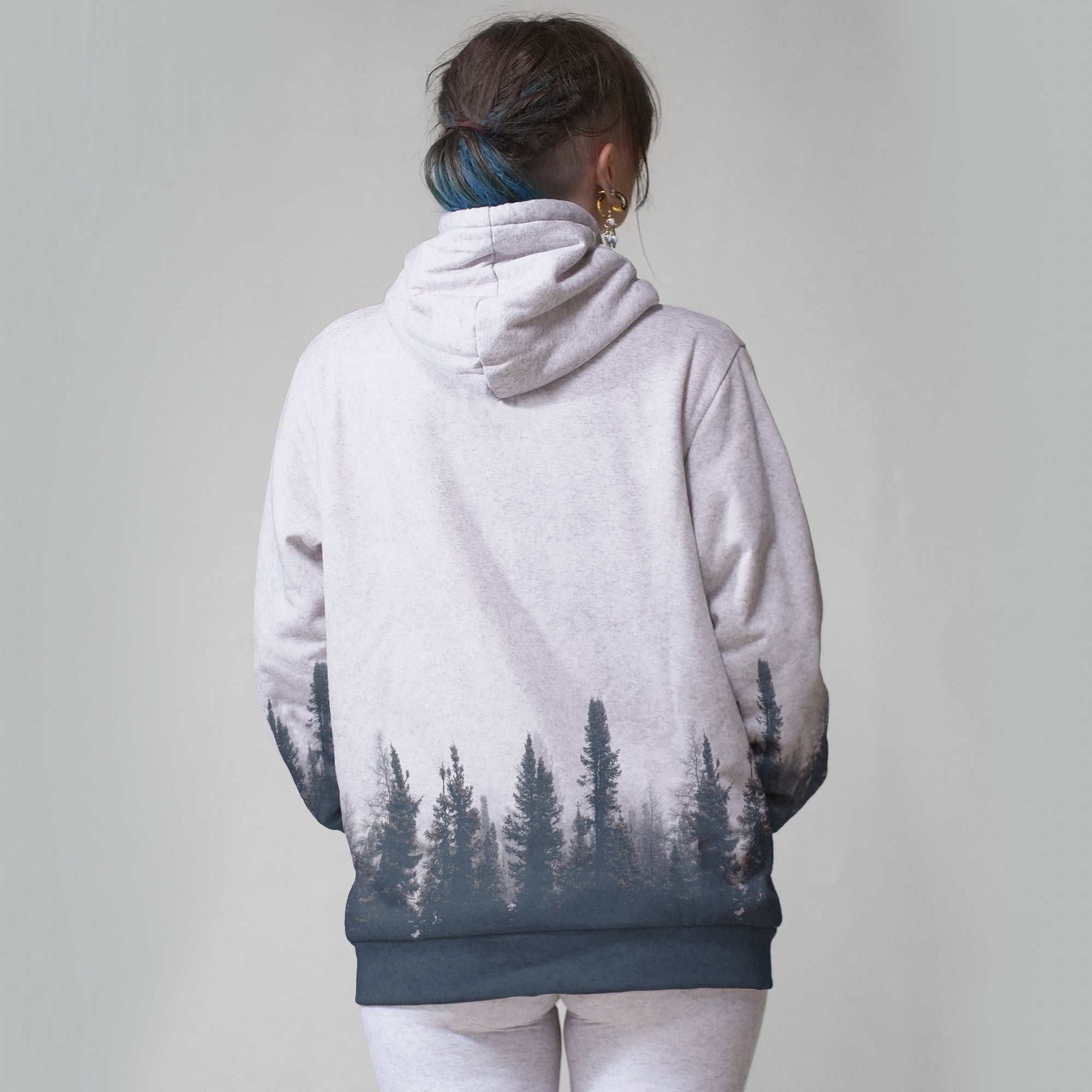 Spruce Forest Faux-Wool Hoodie