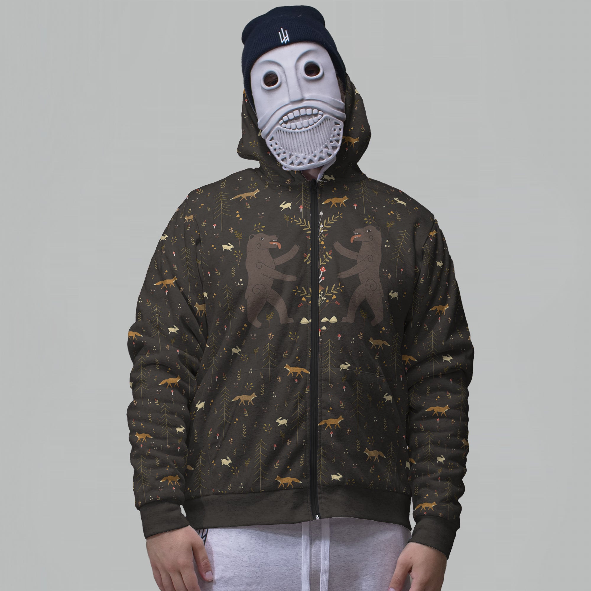 Berserker Faux-Wool Hoodie