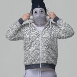 Jelling Wolves Faux-Wool Hoodie