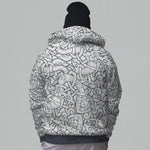 Jelling Wolves Faux-Wool Hoodie