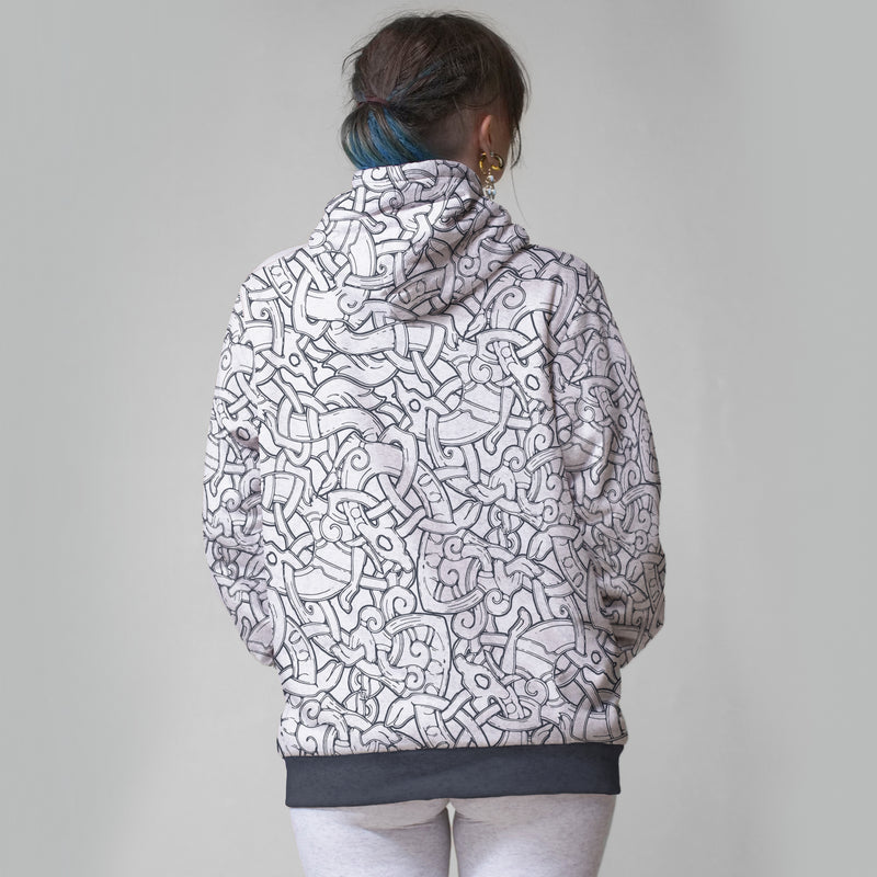 Image for Jelling Wolves Faux-Wool Hoodie