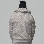 Torslunda Pattern Faux-Wool Hoodie