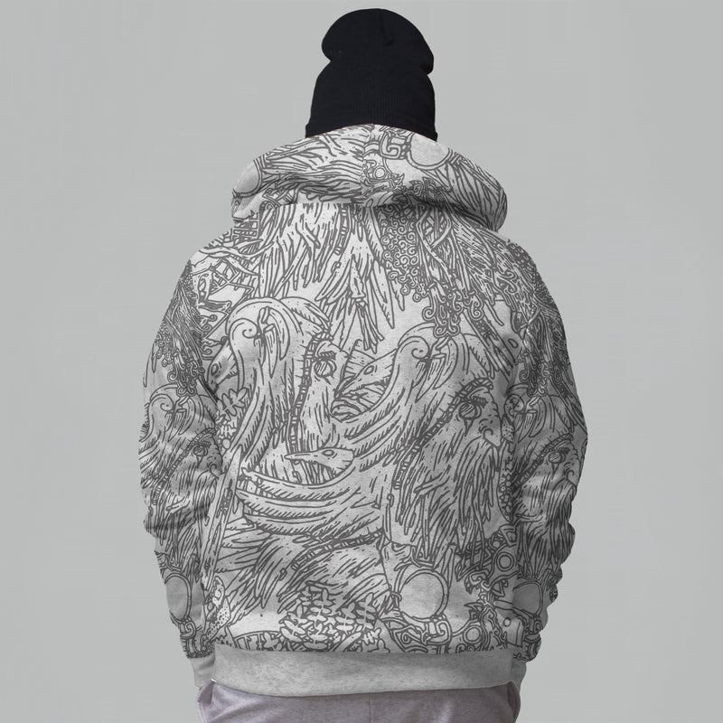 Image for Valhyr Collection Faux-Wool Hoodie