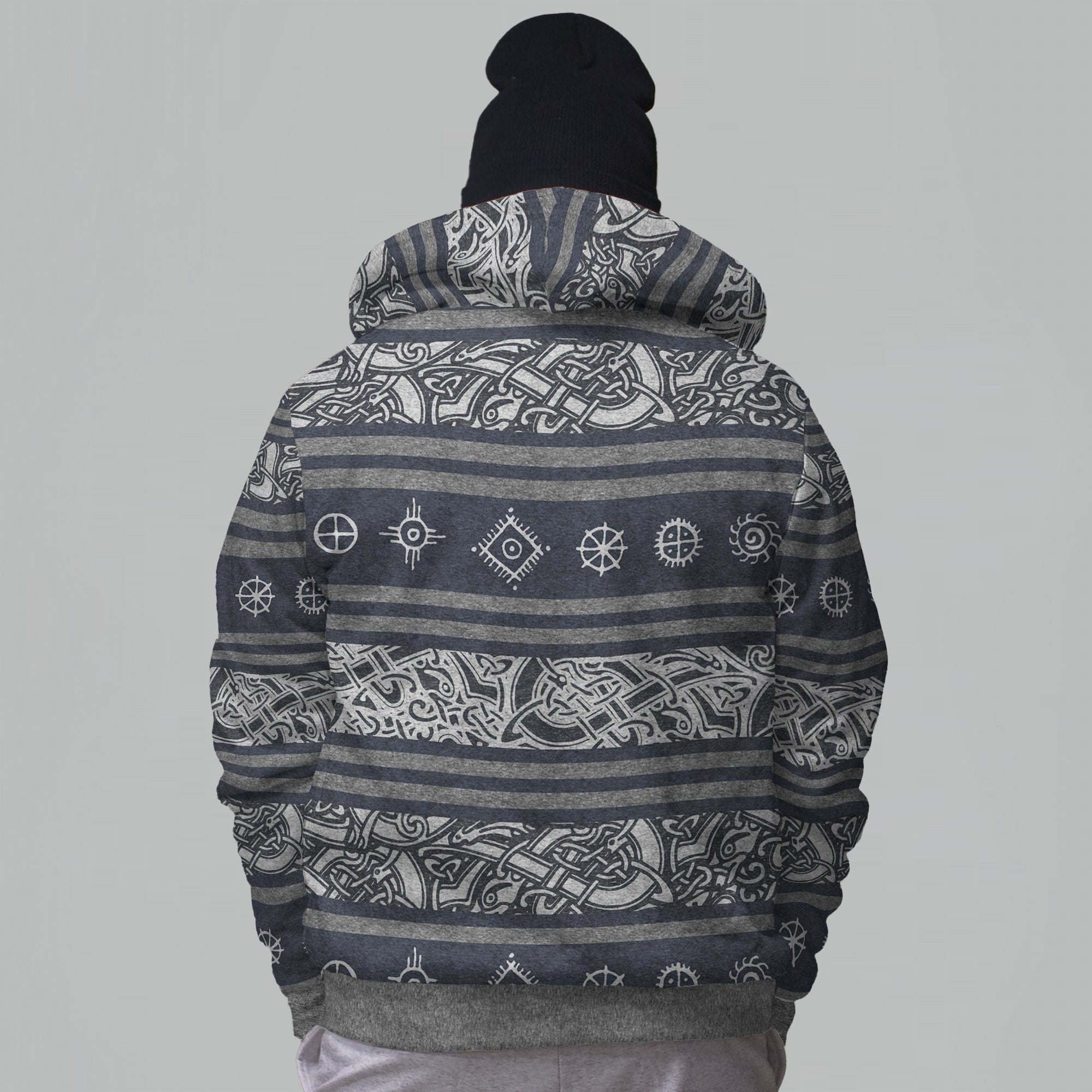 Folk Sol And Hati Faux-Wool Hoodie