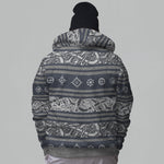 Folk Sol And Hati Faux-Wool Hoodie