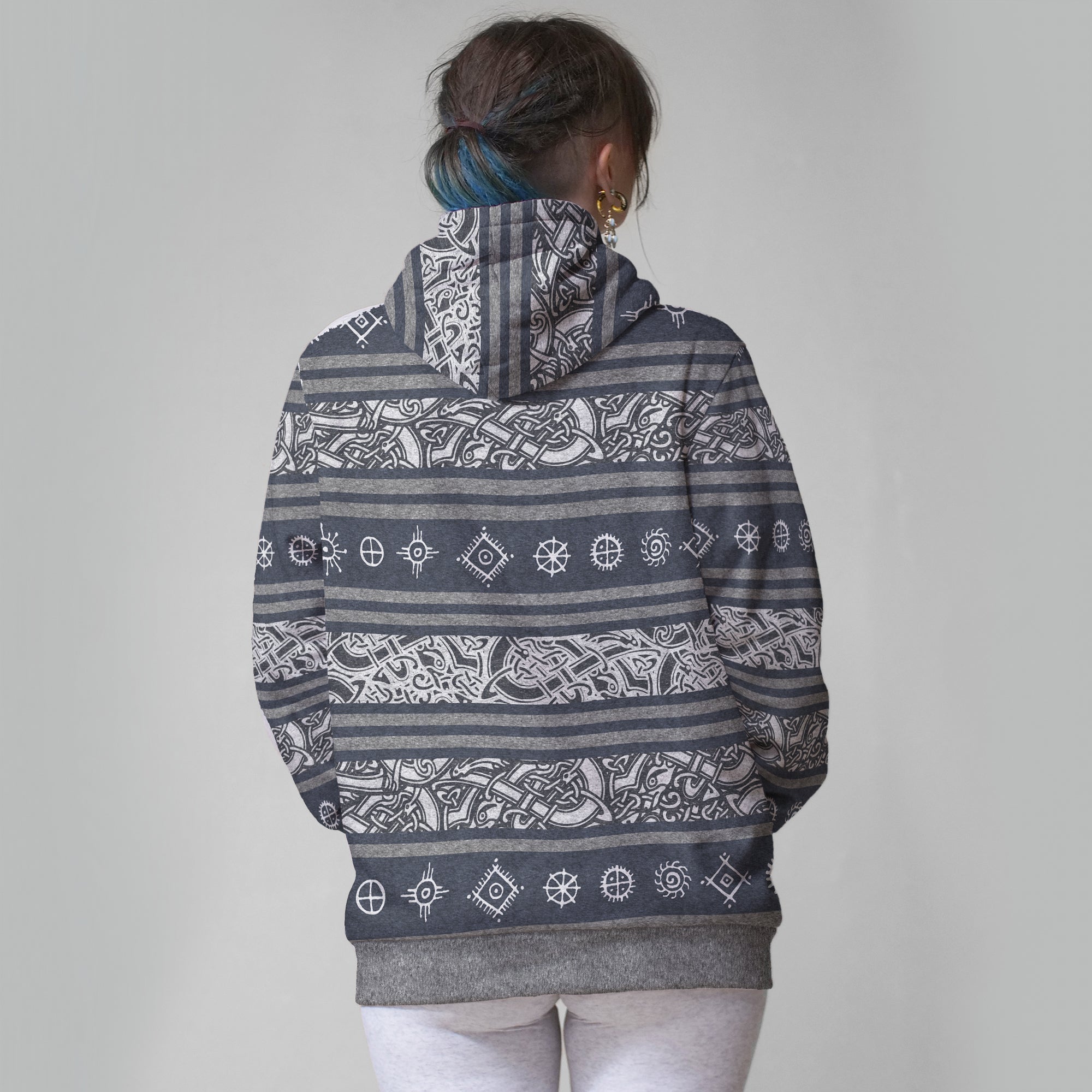 Folk Sol And Hati Faux-Wool Hoodie