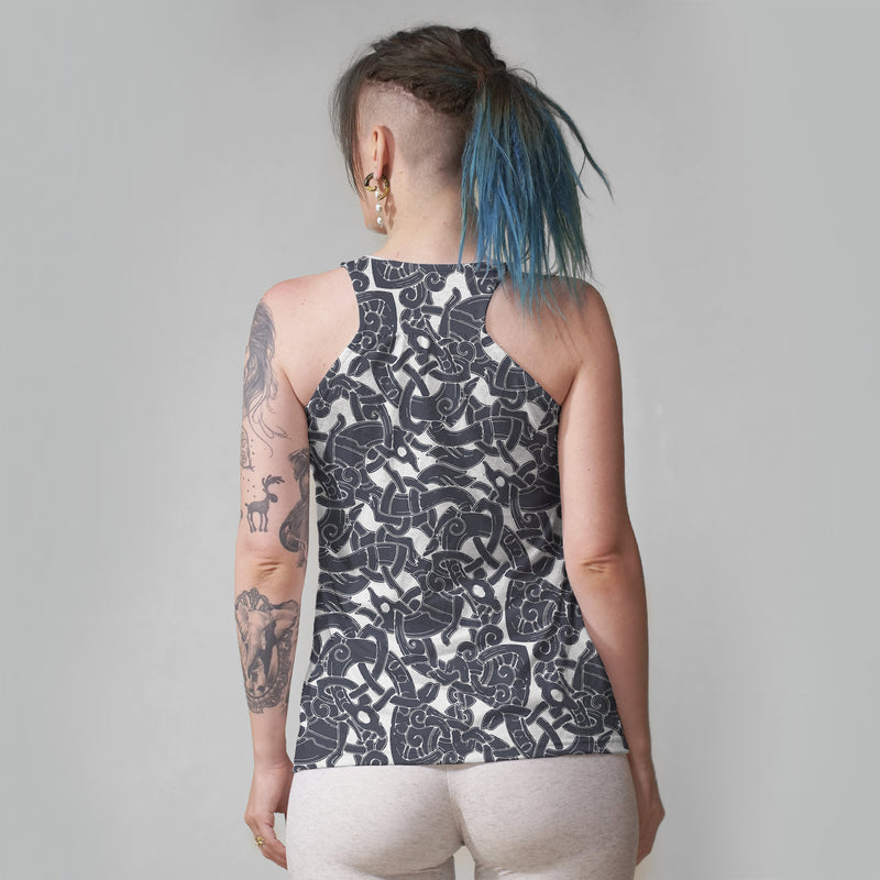 Image for Jelling Wolf Pattern Racerback