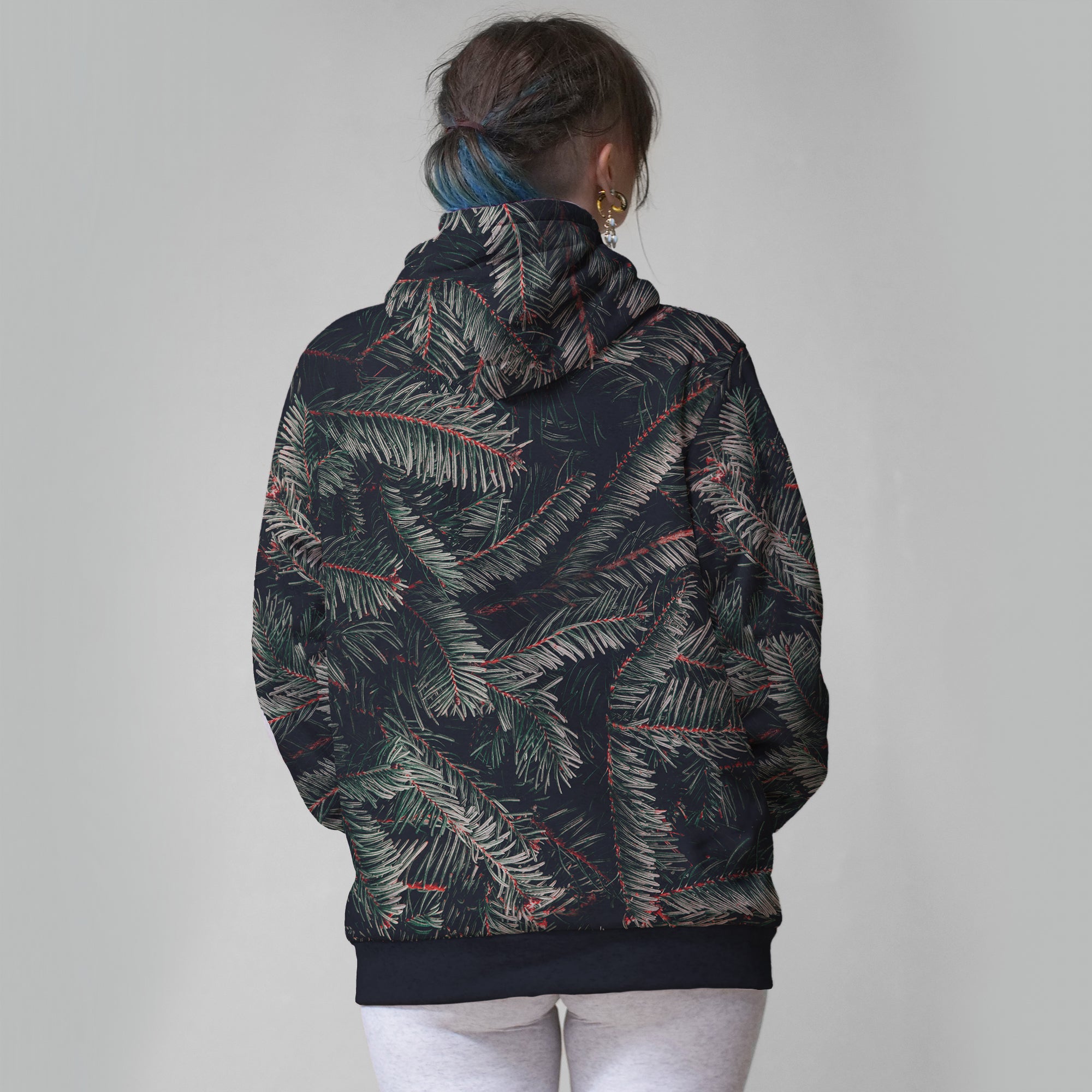 Spruce Needle Faux-Wool Hoodie