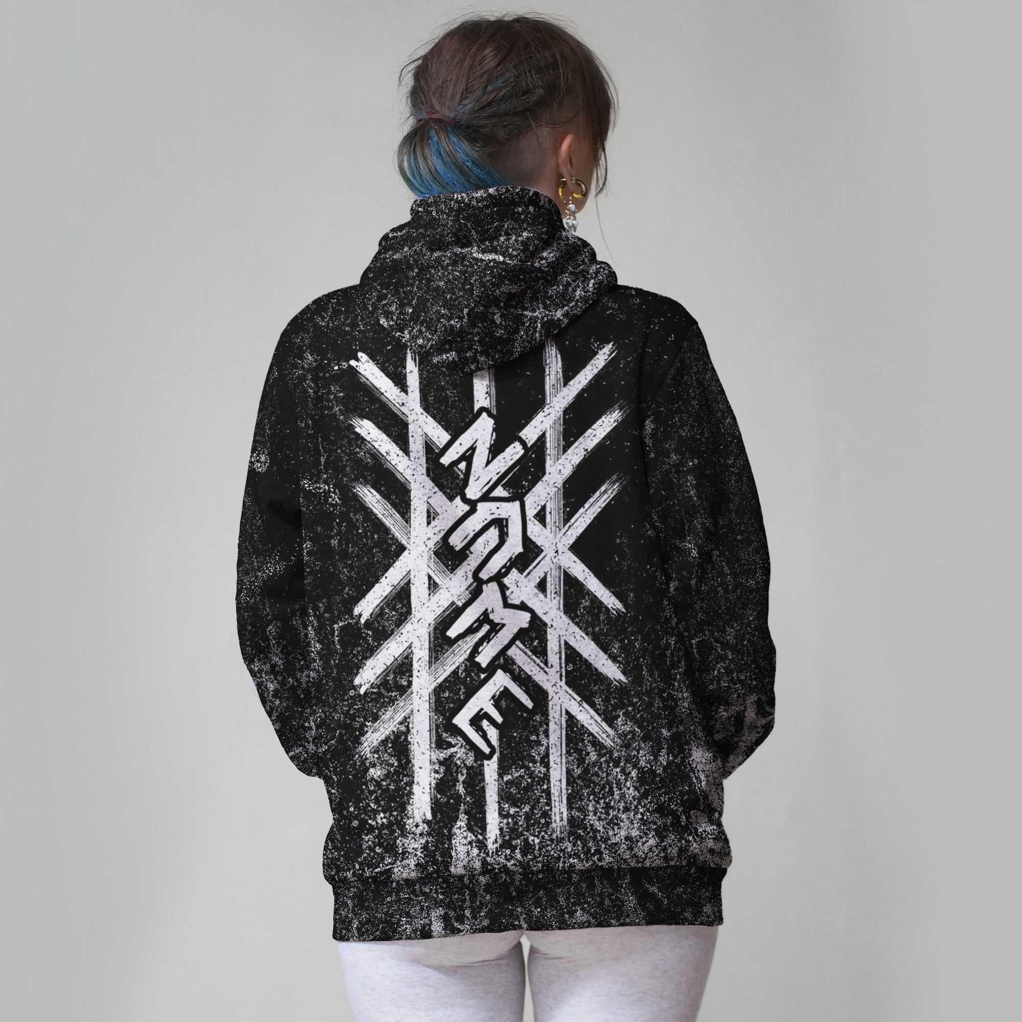 Wyrd Rift Faux-wool Hoodie