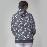 Variant image for Jelling Wolf Pattern Faux-Wool Hoodie