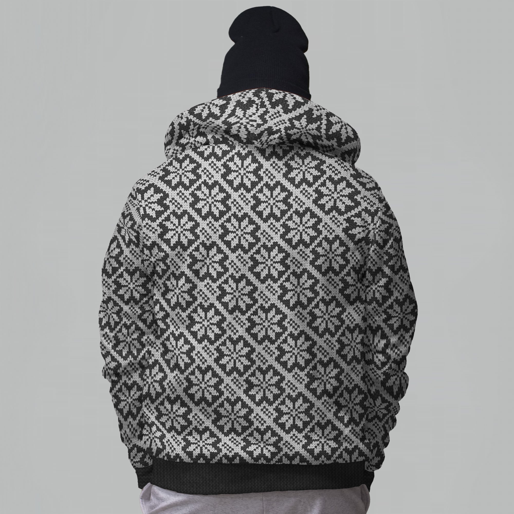 Kihnu Faux-Wool Hoodie